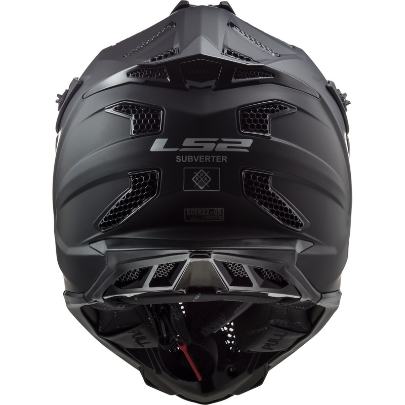Motocross Helm LS2 MX470 Subverter Noir schwarz matt