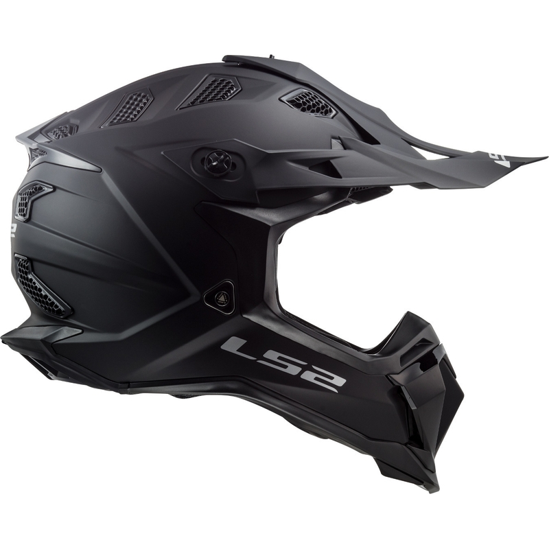Motocross Helm LS2 MX470 Subverter Noir schwarz matt