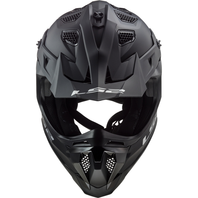 Motocross Helm LS2 MX470 Subverter Noir schwarz matt