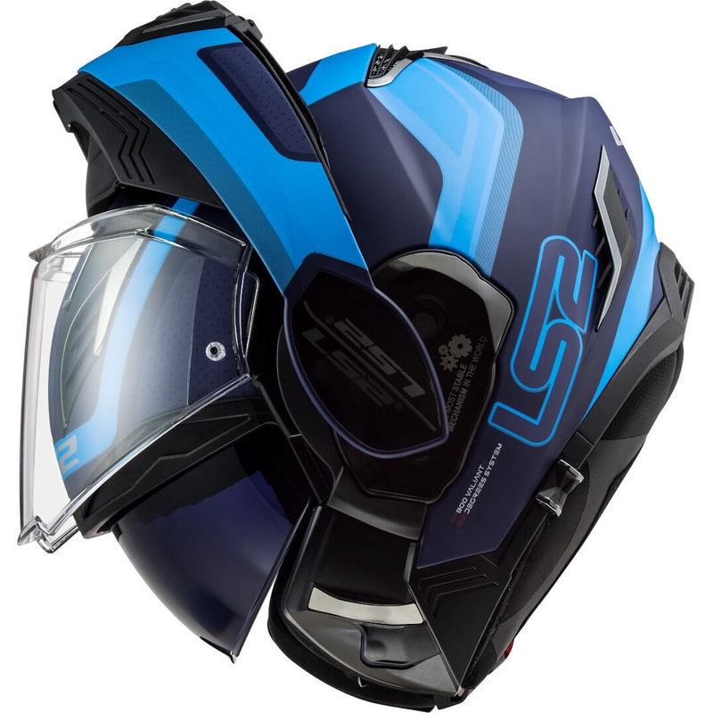 LS2 FF900 Valiant II Orbit blau klappbarer Motorradhelm