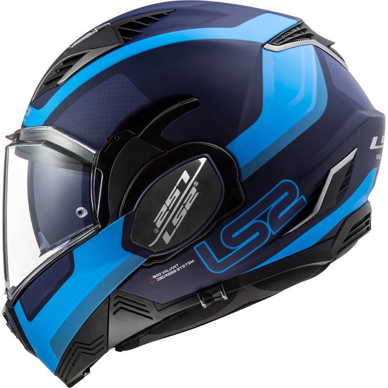 LS2 FF900 Valiant II Orbit blau klappbarer Motorradhelm