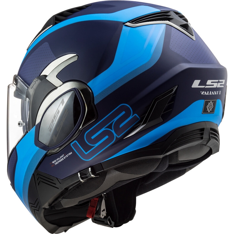 LS2 FF900 Valiant II Orbit blau klappbarer Motorradhelm