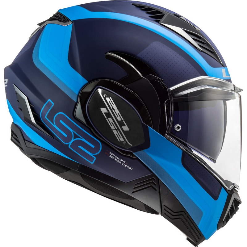 LS2 FF900 Valiant II Orbit blau klappbarer Motorradhelm