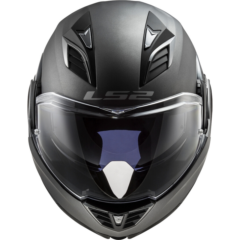 LS2 FF900 Valiant II Solid titanium matt klappbarer Motorradhelm