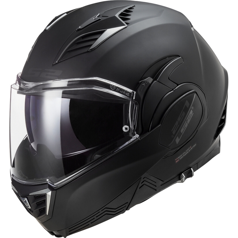 Klappbarer Motorradhelm LS2 FF900 Valiant II Noir schwarz matt