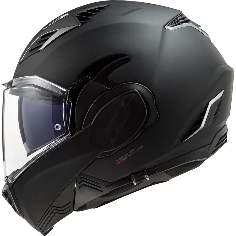 Klappbarer Motorradhelm LS2 FF900 Valiant II Noir schwarz matt