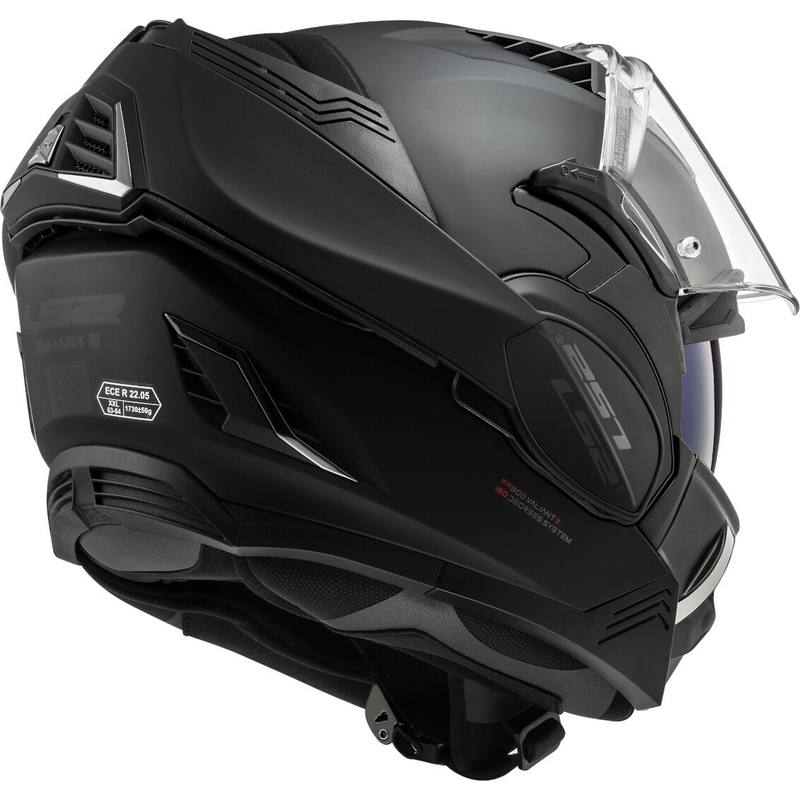 Klappbarer Motorradhelm LS2 FF900 Valiant II Noir schwarz matt