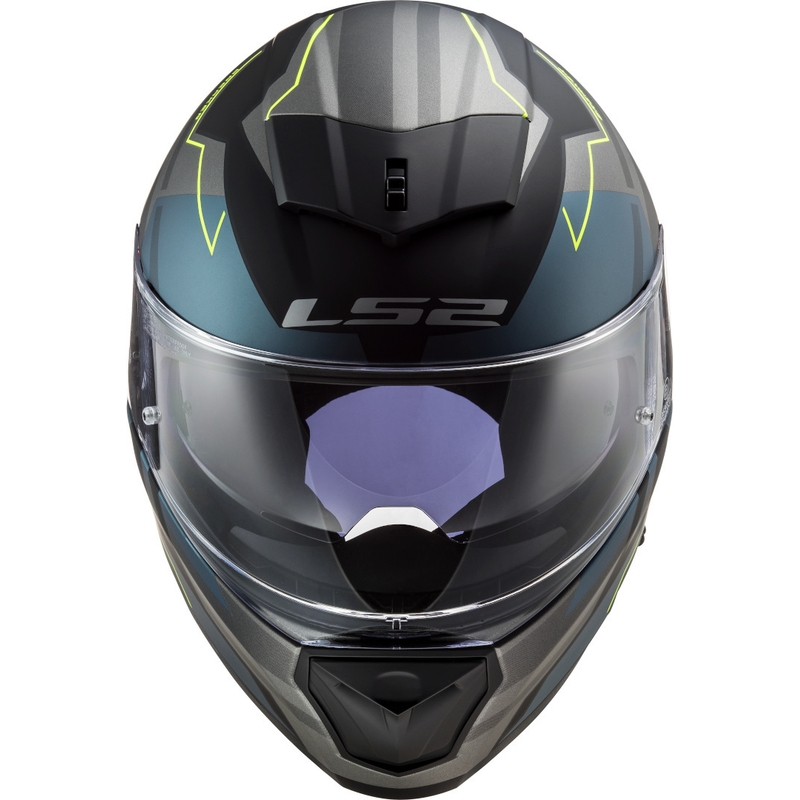 LS2 FF390 Breaker Beta schwarz-blau-fluo gelb Integral-Motorradhelm