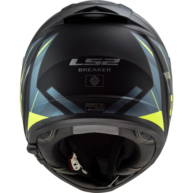 LS2 FF390 Breaker Beta schwarz-blau-fluo gelb Integral-Motorradhelm