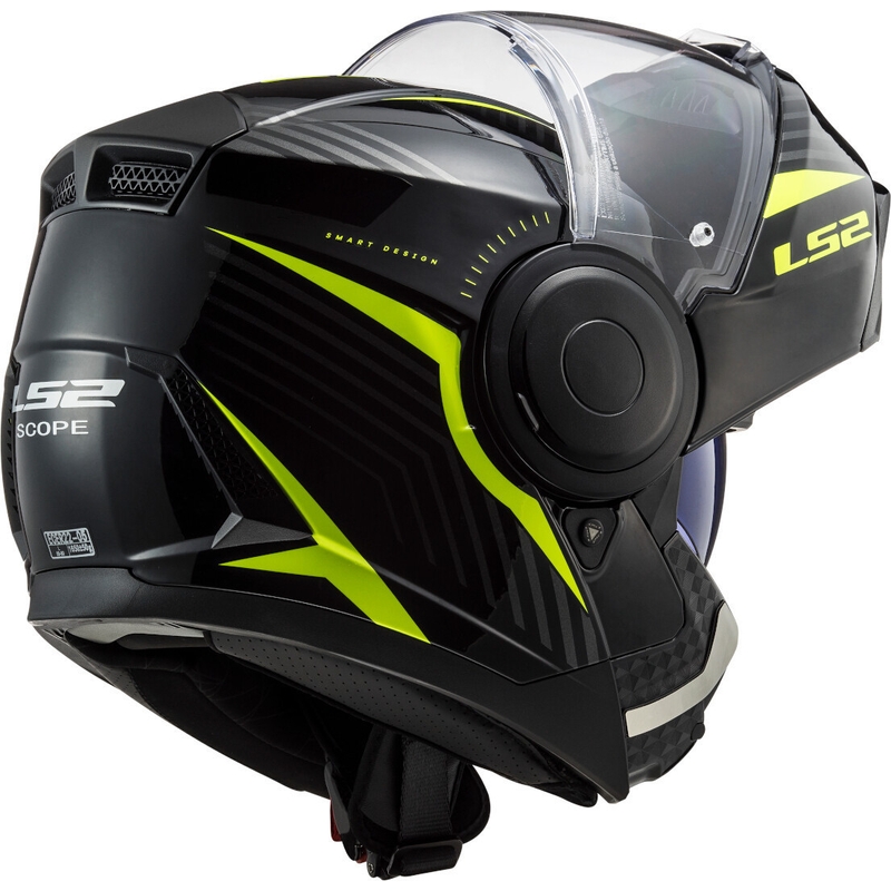 LS2 FF902 Scope Skid schwarz-fluo gelb Motorradhelm