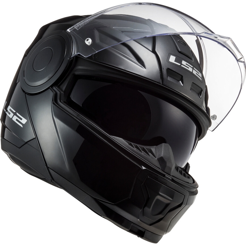 LS2 FF902 Scope Solid Black Gloss Flip-up Motorradhelm