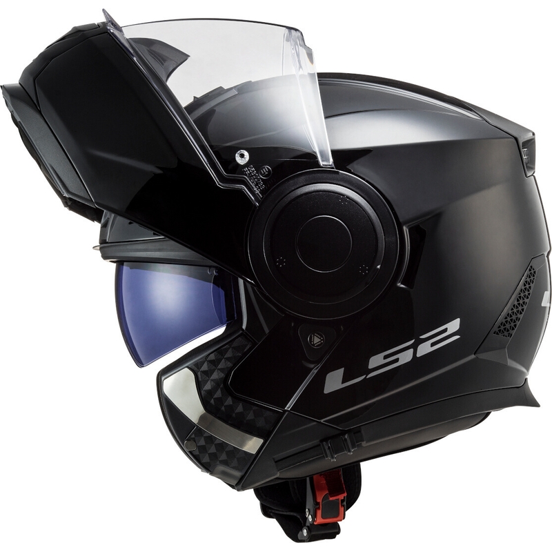 LS2 FF902 Scope Solid Black Gloss Flip-up Motorradhelm