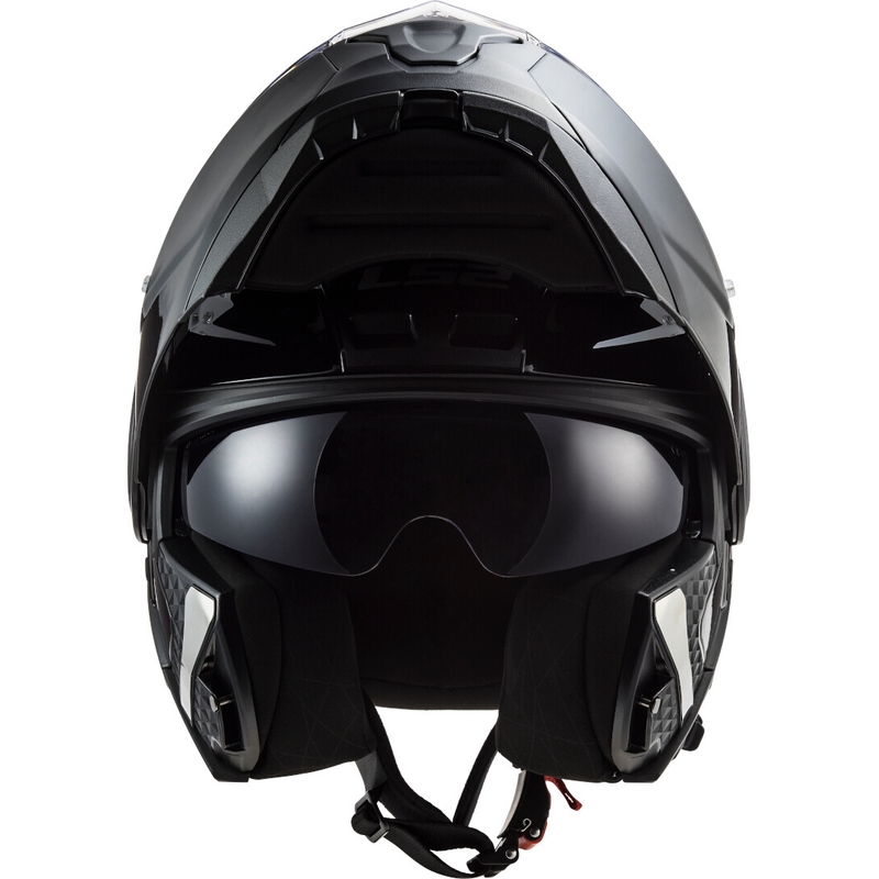 LS2 FF902 Scope Solid Black Gloss Flip-up Motorradhelm