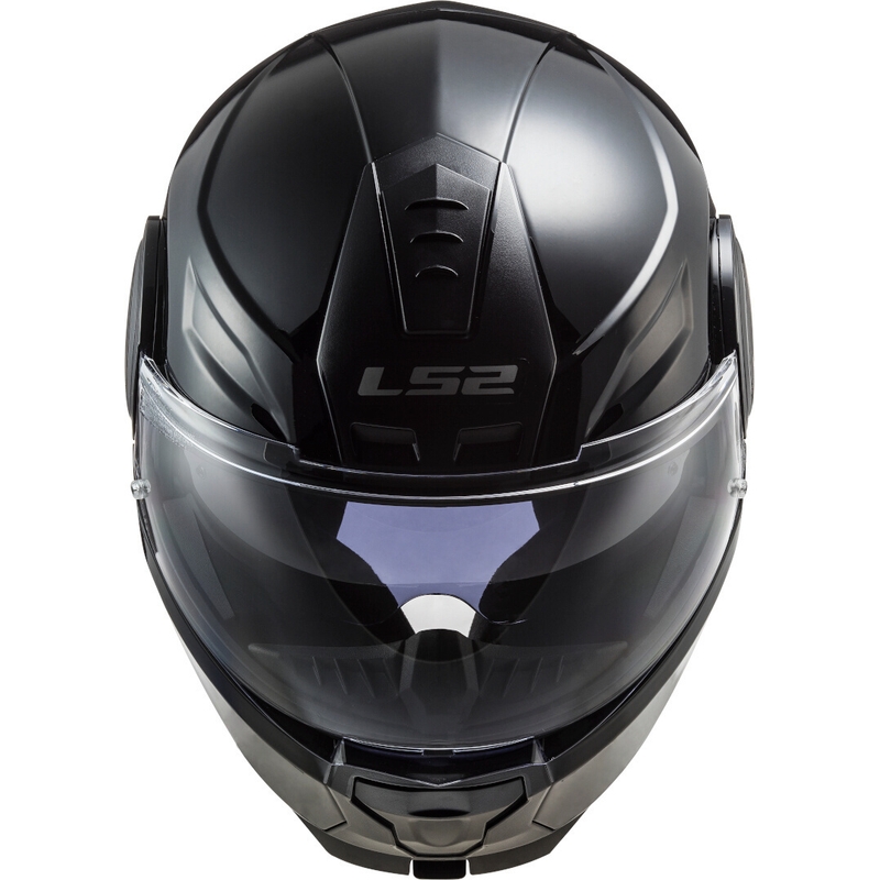 LS2 FF902 Scope Solid Black Gloss Flip-up Motorradhelm