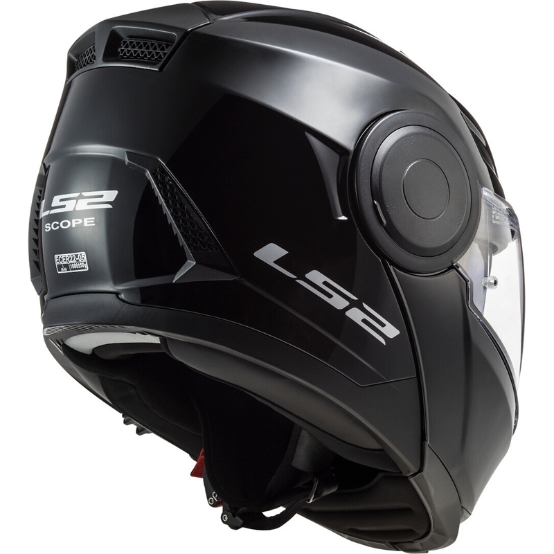 LS2 FF902 Scope Solid Black Gloss Flip-up Motorradhelm