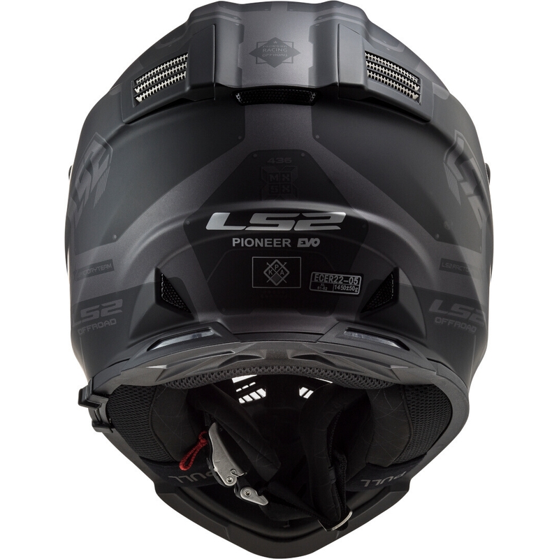 Enduro-Helm LS2 MX436 Pioneer EVO Cobra schwarz-blau