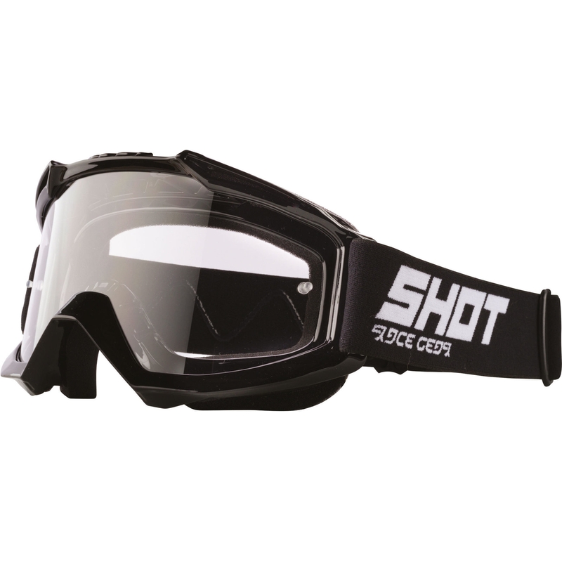 Motocross-Schutzbrille Shot Assault Solid black