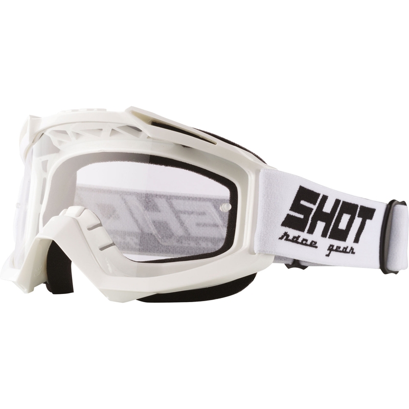 Motocross-Brille Shot Assault Massiv weiß
