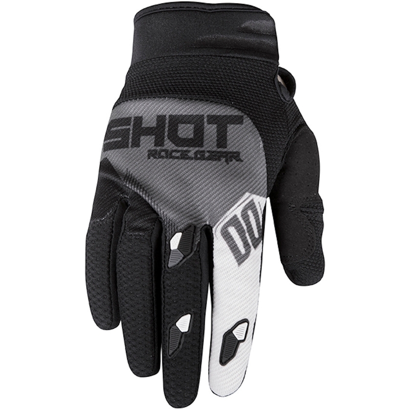 Motocross Handschuhe Shot Contact Trust schwarz-grau-weiß Ausverkauf