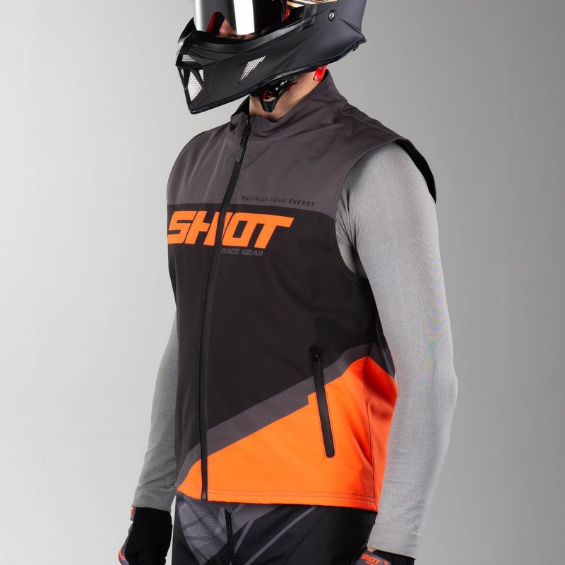 Softshellweste Shot Lite schwarz-grau-fluor orange Ausverkauf