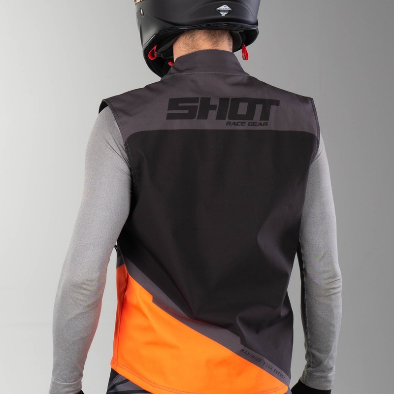 Softshellweste Shot Lite schwarz-grau-fluor orange Ausverkauf