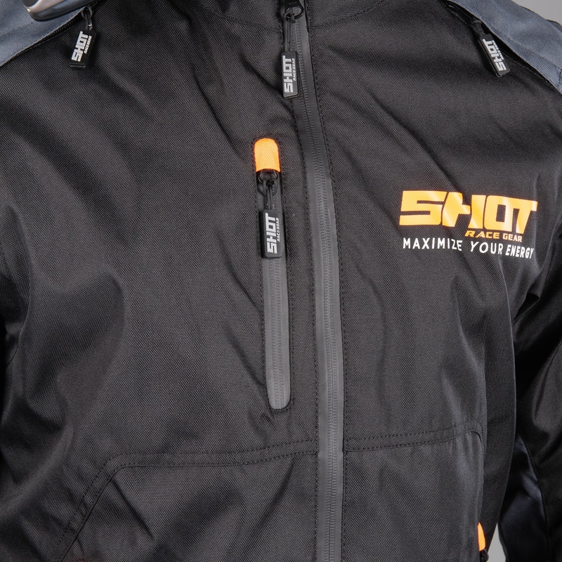 Jacke Shot Contact schwarz-fluor orange Ausverkauf