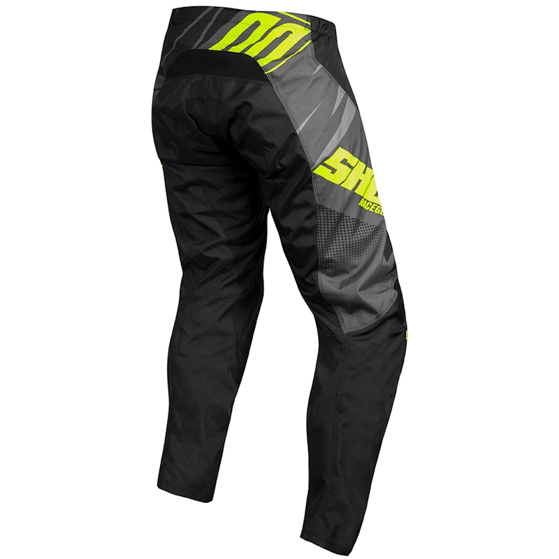 Kinder Motocross Hose Shot Devo Ventury schwarz-grau-fluo gelb