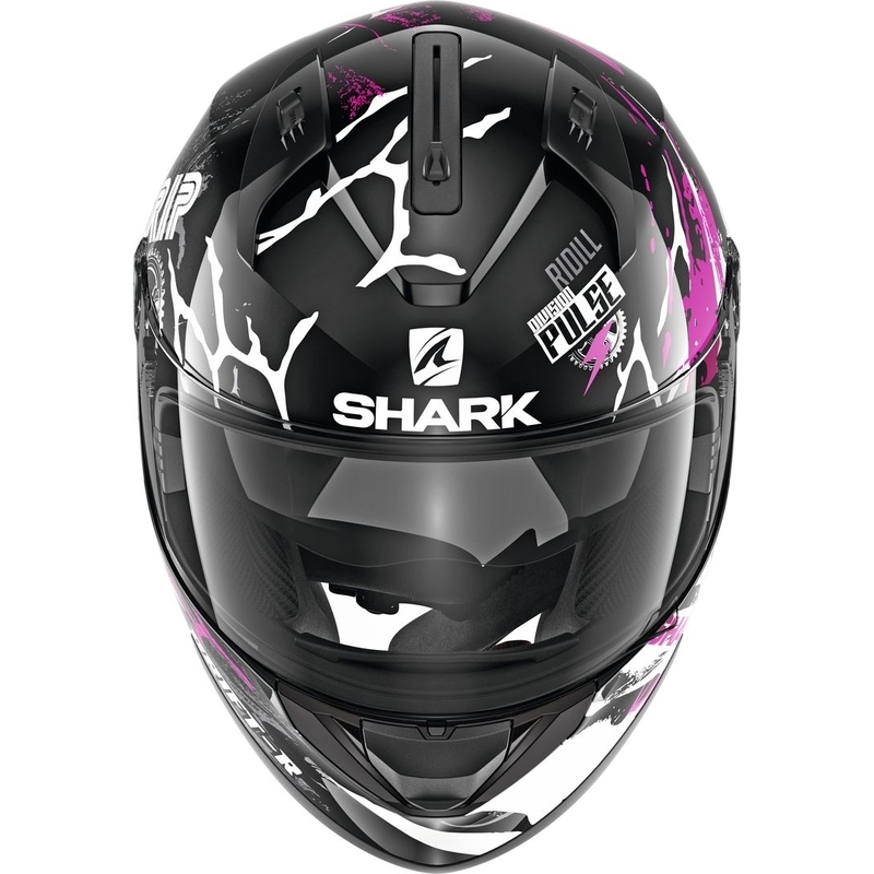 Integralhelm SHARK RIDILL 1.2 Drift-R schwarz-weiß-rosa