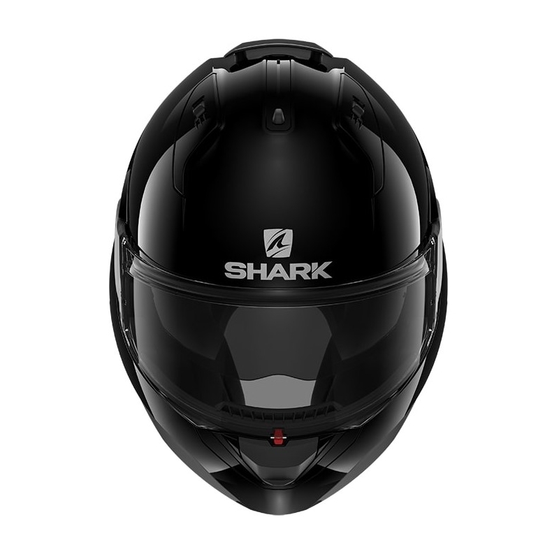 SHARK EVO-ES Blank schwarz glänzend Kipphelm