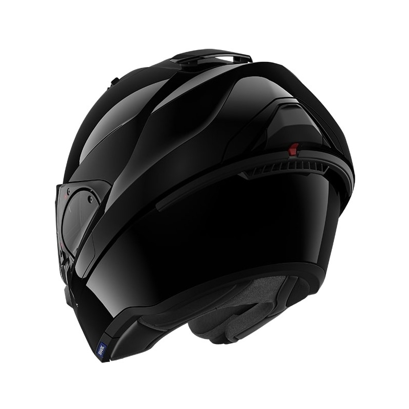 SHARK EVO-ES Blank schwarz glänzend Kipphelm