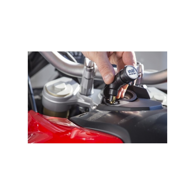 DIN-Adapter Interphone mit 2x USB-Ausgang für Motorräder, 2A