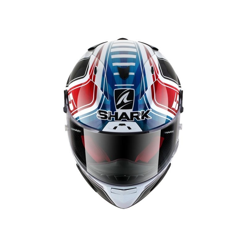 Integralhelm SHARK RACE-R PRO Zarco GP De France Replica schwarz-weiß-blau-rot