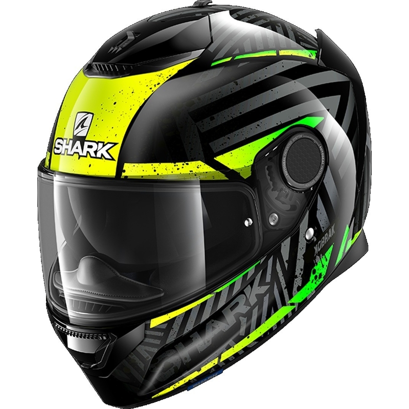 Integralhelm SHARK SPARTAN 1.2 Kobrak schwarz-gelb-grün