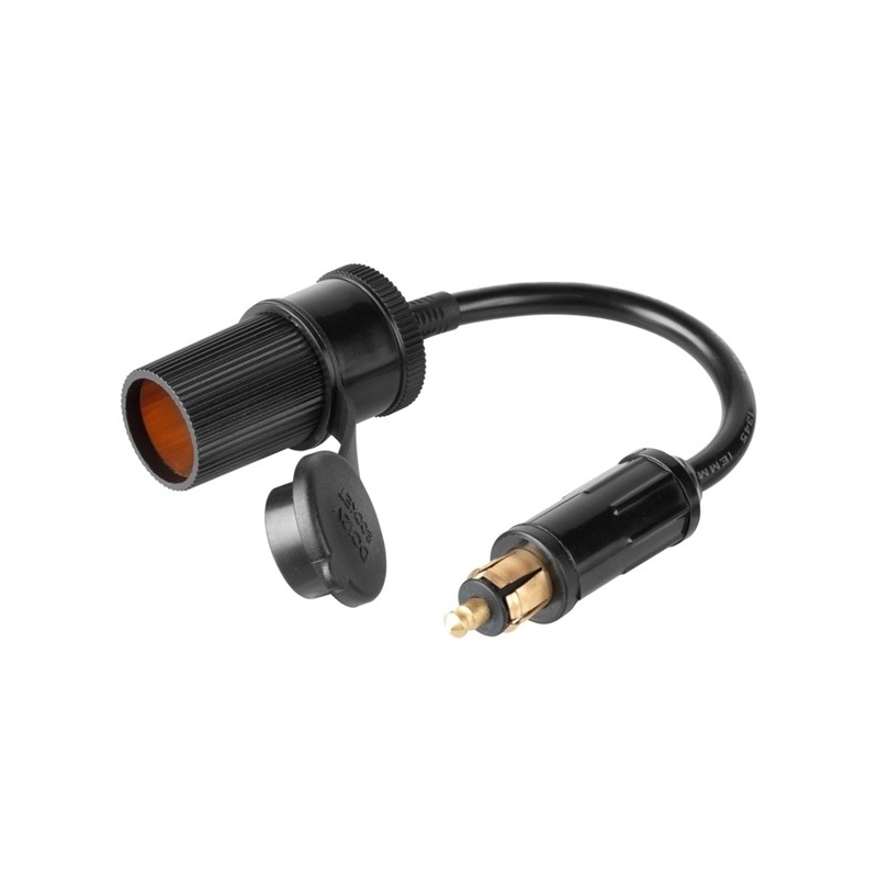 DIN-Interphone-Adapter mit Stecker von kleiner Motorradsteckdose auf Auto-Steckdose