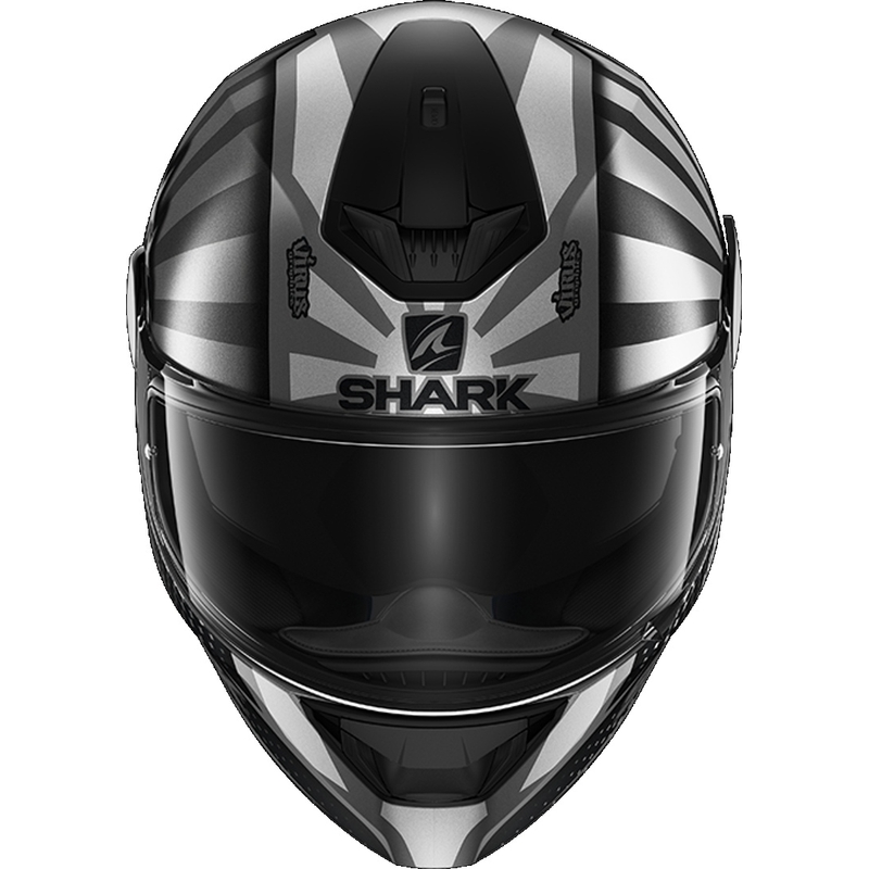 Integralhelm SHARK D-SKWAL 2 Zarco 2019 Mat Replica Schwarz-Grau-Silber Ausverkauf