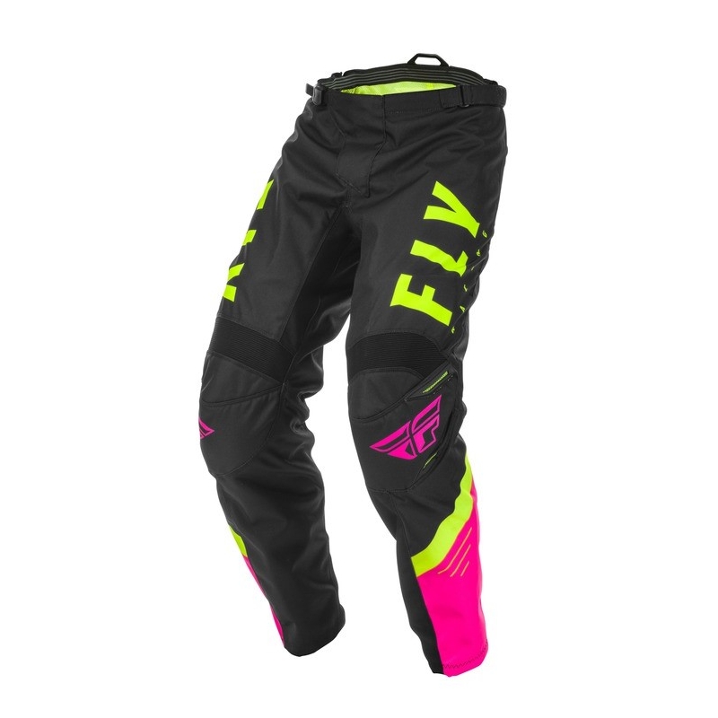 Motocross Hose FLY Racing F-16 2020 rosa-schwarz-fluo gelb