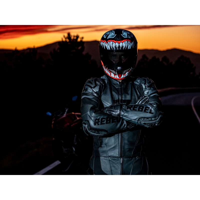 Motorradjacke Rebelhorn Rebel schwarz Ausverkauf