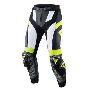Rebelhorn Rebel Schwarz-Weiß-Fluo Gelb Motorradhosen Ausverkauf