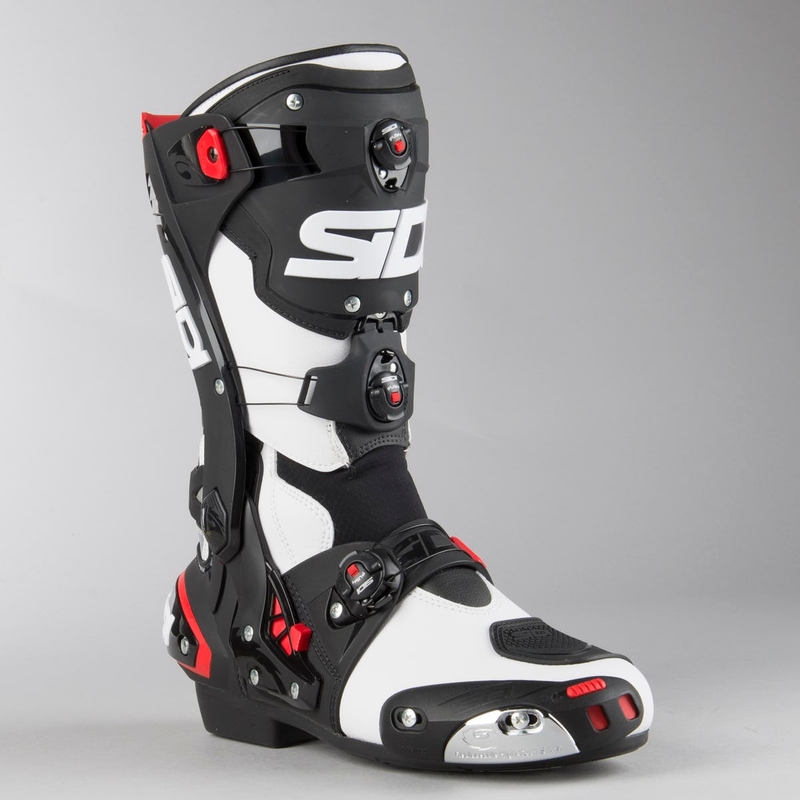 Motorradstiefel SIDI REX weiß-schwarz Ausverkauf