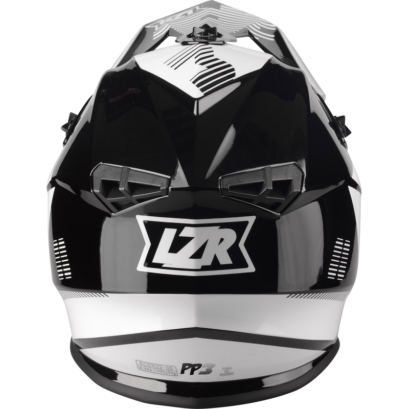 Motocross Helm Lazer OR-3 PP3 schwarz und weiß
