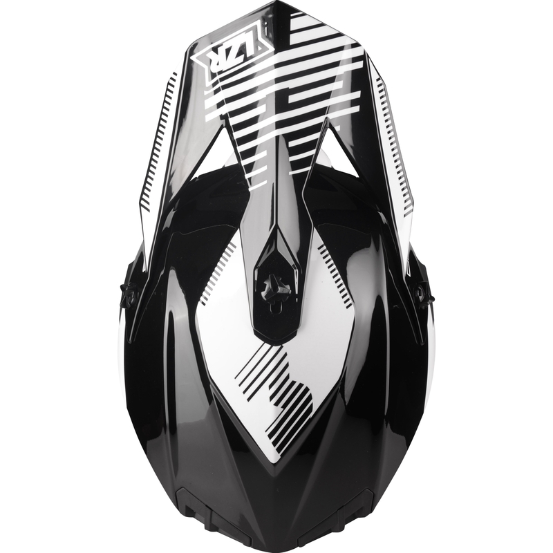 Motocross Helm Lazer OR-3 PP3 schwarz und weiß