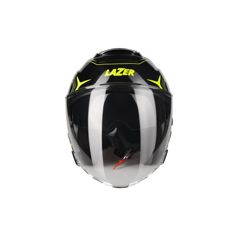 Offener Motorradhelm Lazer Tango S Hexa schwarz-fluo gelb