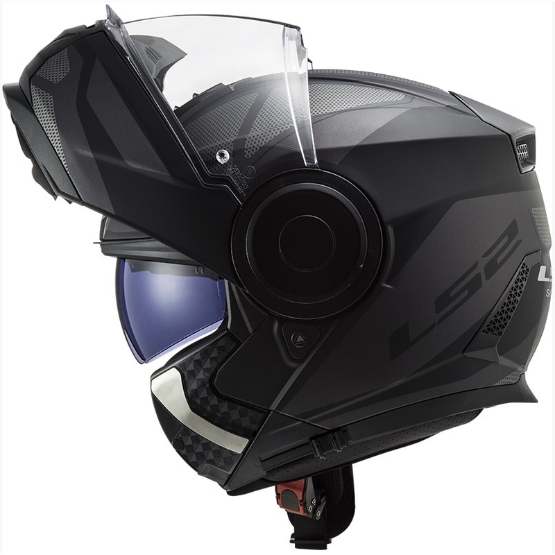 LS2 FF902 Scope Axis schwarz-titan klappbarer Motorradhelm