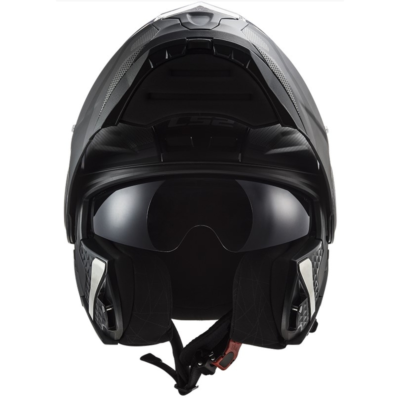 LS2 FF902 Scope Axis schwarz-titan klappbarer Motorradhelm