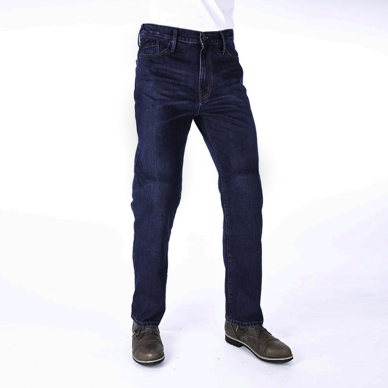 Gekürzte Motorradjeans Oxford Original Approved Jeans Washed Blue
