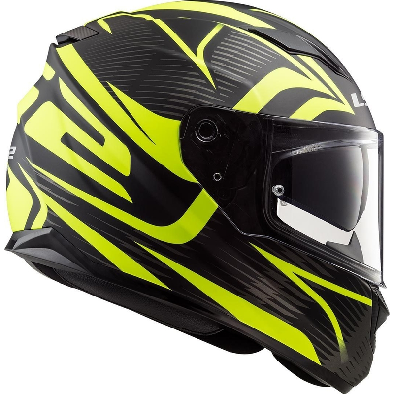 LS2 FF320 Stream Evo Jink schwarz-fluo gelb Integral Motorradhelm