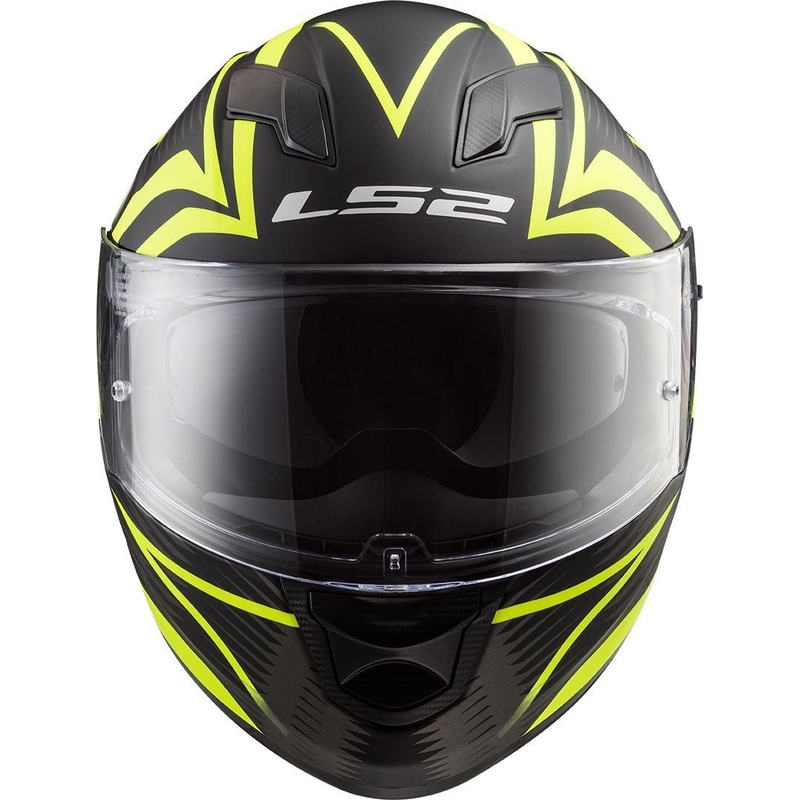 LS2 FF320 Stream Evo Jink schwarz-fluo gelb Integral Motorradhelm