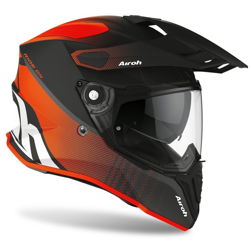 Helm Airoh Commander Progress orange-weiß-schwarz