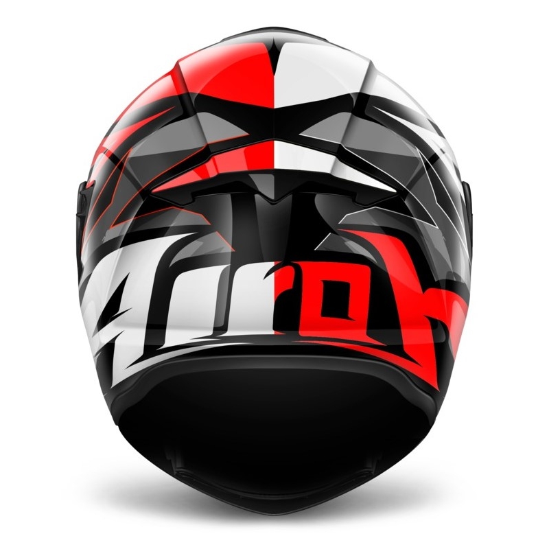 Airoh ST 501 Thunder rot-schwarz-weiß-grauer Integral-Motorradhelm