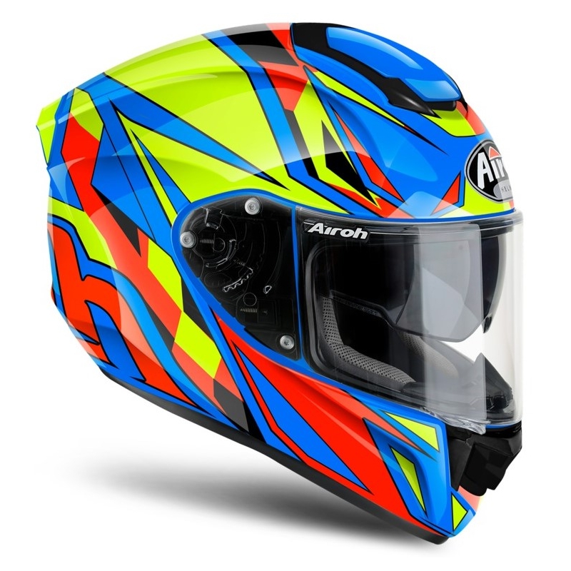 Integral Motorradhelm Airoh ST 501 Thunder blau-gelb-rot